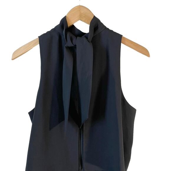 RIVER ISLAND Womens Keyhole High Neck Sleeveless Romper Black S 4-6 Boho Party - Picture 6 of 13